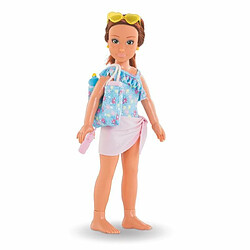 Coffret Zoé a la plage COROLLE GIRLS - poupée mannequin - 5 accessoires - 28 cm - Des 4 ans