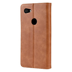 Acheter Wewoo Housse Coque Étui en cuir à boucle magnétique avec rétro pour Crazy Horse Texture horizontale Google Pixel 3a XLavec support et logements cartes et cadre photo Marron