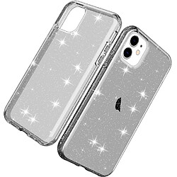 Coque en TPU antichoc transparent noir pour votre iPhone 11 6.1 pouces