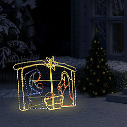 vidaXL Décoration de la crèche de Noël 240 LED 116x41x87 cm