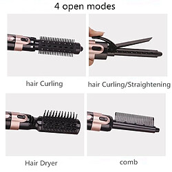 Avis Universal Outil de coiffure 4 en 1 Sèche-cheveux Barrette à cheveux Peignage Salon Professionnel Sèche-cheveux Électrique Souffleur Set de coiffure multifonctionnel(Le noir)