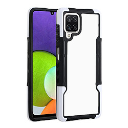 Coque en TPU + acrylique antidérapante, hybride antichute noir/blanc pour votre Samsung Galaxy A22 4G (EU Version)