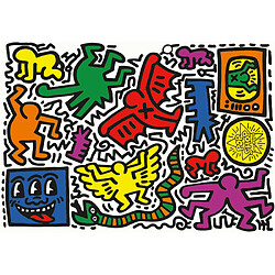 Clementoni- Novo Art Series Keith Haring-1000 Pièces-Puzzle, Divertissement pour Adultes-Fabriqué en Italie, 39756