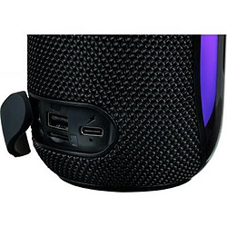 Avis PARTY Enceinte Bluetooth 5.3 30W avec Effets Lumineux et Boucle de Suspension Noir