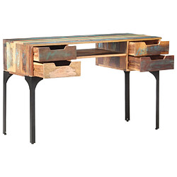 vidaXL Bureau 118x48x75 cm Bois de récupération massif