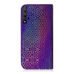 Avis Wewoo Housse Coque Pour Huawei Honor 20 Couleur unie Boucle magnétique colorée Flip horizontal en cuir PU avec support et fentes cartes et portefeuille et lanière violet