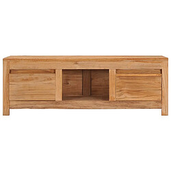 vidaXL Meuble TV 100x30x35 cm bois de teck massif