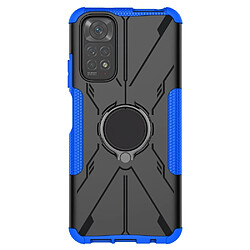 Coque en TPU anti-chute avec béquille pour votre Xiaomi Redmi Note 11 4G (Qualcomm)/Note 11S 4G - bleu