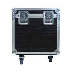 Kimex Flight case type malle 60 x 60 x 60 cm + rangement intérieur