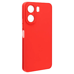 Avizar Coque pour Xiaomi Redmi 13C Silicone Mat Protection Caméra Rouge