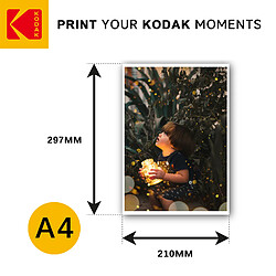 Avis KODAK Fine Art Paper / Etching - Pack de 20 feuilles de papier photo haut de gamme texturé - Format 21 x 29.7 cm (A4) - Finition mate effet gravure - 210 gsm - Compatible toute imprimante jet d'encre - Blanc