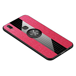 Wewoo Coque Souple Pour Vivo Y85 XINLI Stitching Tissu Étui de protection TPU Antichoc avec Anneau Titulaire Rouge