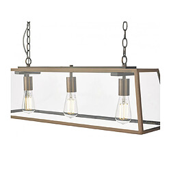 Avis Luminaire Center Suspension Academy Cuivre antique,verre 3 ampoules 33cm