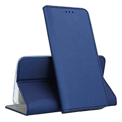 Htdmobiles Housse pour Huawei Honor 70 5G - etui coque pochette portefeuille + film ecran - BLEU MAGNET