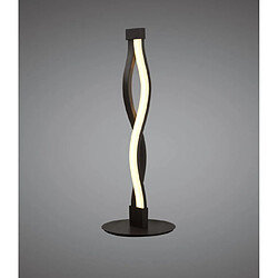 Luminaire Center Lampe de Table Sahara marron oxydé 6W 2800K, 420lm, marron oxydé/arylique blanc