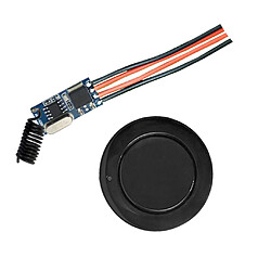 Avis dc12v-36v lampes de panneau d'alimentation petit panneau rond commutateur de commande à distance ensemble bouton noir 433mhz