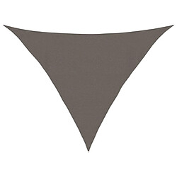 vidaXL Voile d'ombrage 160 g/m² Anthracite 4x4x5,8 m PEHD