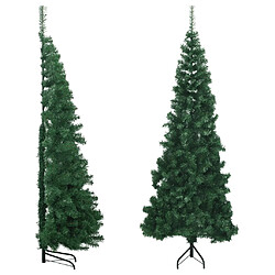 vidaXL Sapin de Noël artificiel d'angle Vert 240 cm PVC