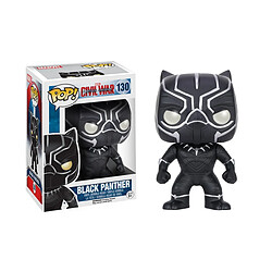 Funko Captain America - Figurine POP Bobble Head Black Panther 10 cm