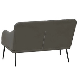 Acheter vidaXL Banc Gris foncé 110x76x80 cm Velours