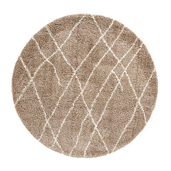 Hadorn Tapis shaggy 125x125 brun Lachen Fence