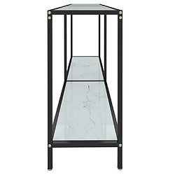 Acheter Maison Chic Table console | Meuble d'entrée | Table d'appoint Blanc 140x35x75,5 cm Verre trempé -GKD37144