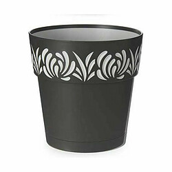 Pot auto-arrosant Stefanplast Gaia Anthracite Plastique 19 x 19 x 19 cm (12 Unités)