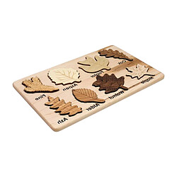 Universal Enfants Montessori Nordic Style Puzzle Jeu en bois Feuille Puzzle Tableau à dessiner Jouets éducatifs et cognitifs Bricolage Peinture |