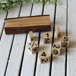 Avis Wewoo 2 PCS Creative Cubes en bois Perpetual Calendar Desk décorations, taille: 12 * 5.5 * 4.5 cm