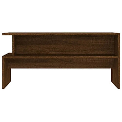 Avis vidaXL Table basse chêne marron 90x55x42,5 cm bois d'ingénierie