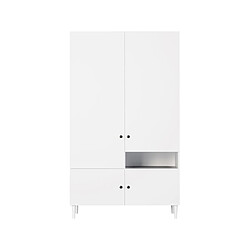 Bestmobilier Gaby - armoire - blanc - 120x200 cm