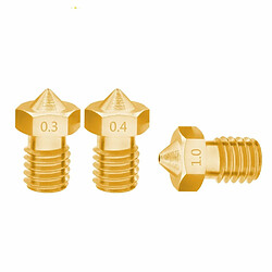 Acheter Wewoo Imprimante 3D 8 PCS Bugatti Accessoires pour 3D Buse E6D-V5 V6 Consommables de fil chaudeTaille 1.75 / 0.5mm