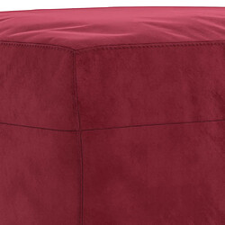 Acheter vidaXL Banc Rouge bordeaux 70x35x41 cm Velours