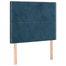 Acheter Maison Chic Tête de lit scandinave à LED,meuble de chambre Bleu foncé 90x5x118/128 cm Velours -MN21254