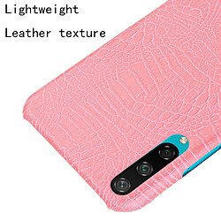 Acheter Wewoo Coque Pour Huawei Enjoy 10 Shockproof Crocodile Texture PC + PU Case Pink