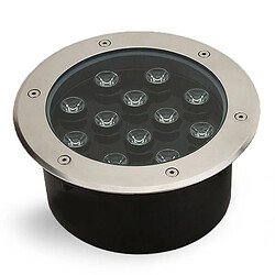 Tradex 12 led spot encastré spot de jardin blanc marchable IP68