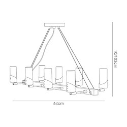 Avis Luminaire Center Suspension Kopus Chrome poli