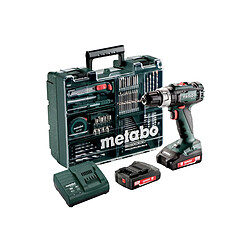 Perceuse à percussion METABO SB 18 L SET - 2 batteries 18V 2.0Ah - 602317870 Perceuse à percussion METABO SB 18 L SET - 2 batteries 18V 2.0Ah, chargeur avec set d'accessoires - 602317870