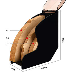 Acheter Universal Porte-papier grand filtre à café avec couvercle en acrylique Filtre à café Étagère distributeur Stockage, Barista Coffee Tool | Filtre à café