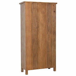 Armoire Alexandra House Living Blanc Bois de manguier 40 x 180 x 90 cm pas cher