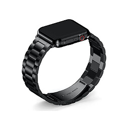 YP Select Bracelet de montre, bracelet de montre-bracelet de remplacement en acier inoxydable pour montre Apple Watch série 4 noir 40mm