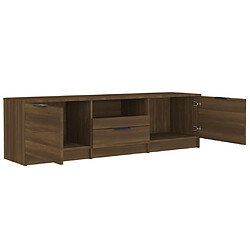 Acheter vidaXL Meuble TV Chêne marron 140x35x40 cm Bois d'ingénierie