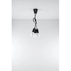 Avis Luminaire Center Suspension DIEGO PVC noir 3 ampoules