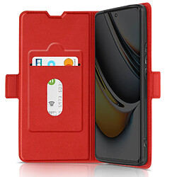 Avis Avizar Étui pour Realme 11 Pro et 11 Pro Plus Porte-carte Support Wallet Slim Rouge