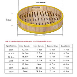 Acheter Bord Plastique Bambou Boulettes Brioches Panier Vapeur Couvercle Mat 30cm 3 Vapeur + Couvercle