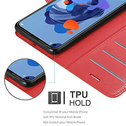 Cadorabo Coque Huawei NOVA 5i / P20 LITE 2019 Etui en Rouge pas cher