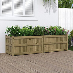 Maison Chic Jardinière,Bac à fleurs - pot de fleur 180x50x50 cm bois de pin imprégné -GKD26258