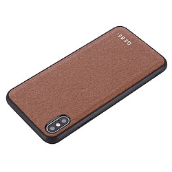 Acheter Wewoo Coque Souple Pour iPhone 11 GEBEI Etui de protection en cuir antichoc sur toute la surface Marron