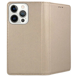 Acheter Htdmobiles Housse pour Apple iPhone 15 Pro Max - etui coque pochette portefeuille + film ecran - OR MAGNET