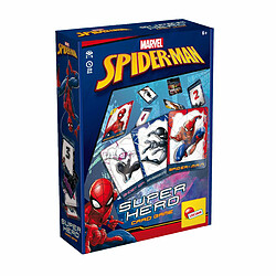 Lisciani - Jeu de Cartes Spider-Man - Jeu de Societe - 40 Cartes d'Action - Personnages Illustrees - A Jouer en Famille ou entre Amis - 2 Joueurs ou Plus - Pour Enfants a Partir de 6